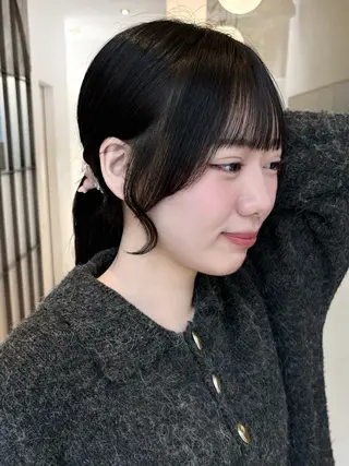 ロング 西田  美侑/ 前髪・顔周りカットのヘアスタイル