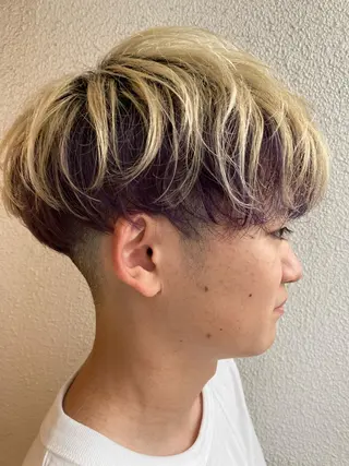 ショート カラー メンズ 内村 純也のヘアスタイル