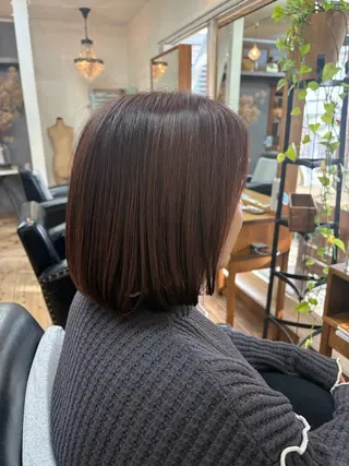 ミディアム カラー 羽鳥 美穂のヘアスタイル