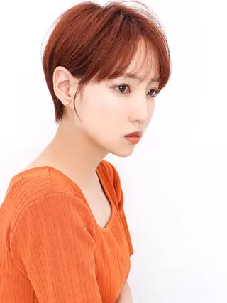 ショート カラー パーマ THE USUAL ユージュアルのヘアスタイル