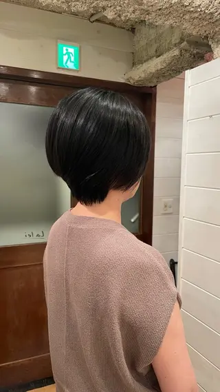 ショート 縮毛矯正/レイヤー/ ボブ♡Natsukiのヘアスタイル