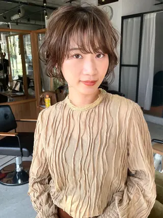 ショート カラー FERIA池田 田岡啓佑のヘアスタイル