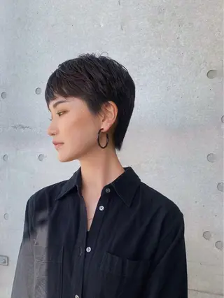 ショート 大石 沙季のヘアスタイル