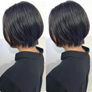 ショート 切っぱなし💇‍♀️ イヤリング🎨龍之介のヘアスタイル