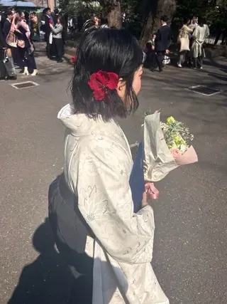 ショート パーマ ヘアアレンジ 💟Opus // Mizuki🐕のヘアスタイル