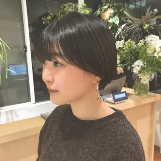 ショート カラー 白髪ぼかし/ショート /ミニボブだいじのヘアスタイル