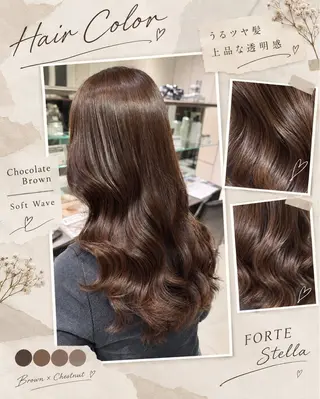 カラー 髪質改善🪄カラー 🩵🫧縮毛矯正のヘアスタイル