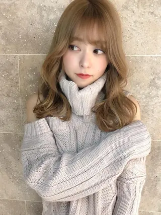 ミディアム カラー パーマ 前髪の割れ癖を治す プロ✂️ヒロのヘアスタイル