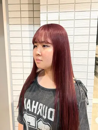 ロング カラー 【暖色カラー+色持ち 重視】💟まなみのヘアスタイル