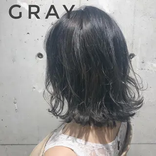 ミディアム カラー YU-KA ✂︎Rico.のヘアスタイル