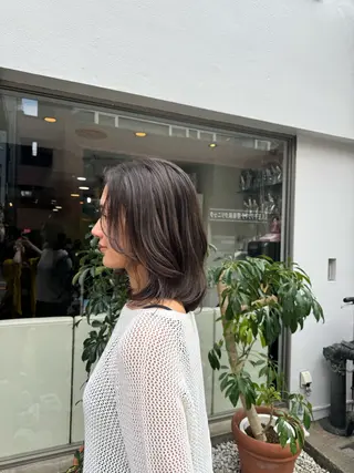 ミディアム 透明感カラー🌱 🍑天野琴音🍑のヘアスタイル