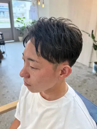 ショート メンズ 溝口 槙里也のヘアスタイル