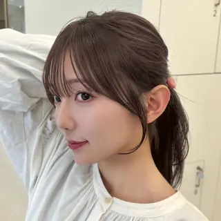 ミディアム mei / レイヤー 顔まわり 🤍のヘアスタイル