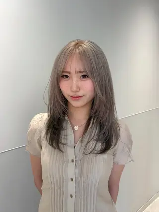 ミディアム れん/大阪美容室 縮毛矯正/髪質改善のヘアスタイル