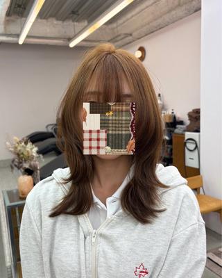 ミディアム カラー yelm府中 ユリのヘアスタイル