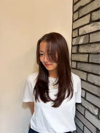 ロング hirano harukaのヘアスタイル