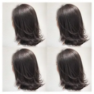 セミロング カラー biscohair 髪にドラマを。のヘアスタイル