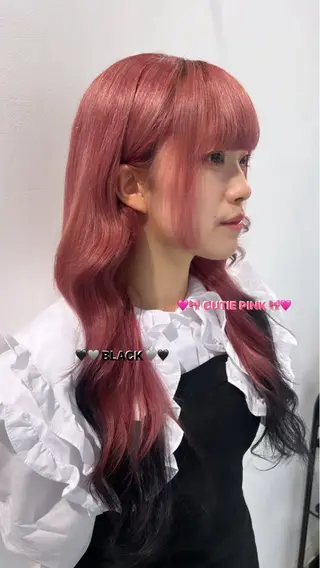 ロング カラー 💚 AKI 💚のヘアスタイル