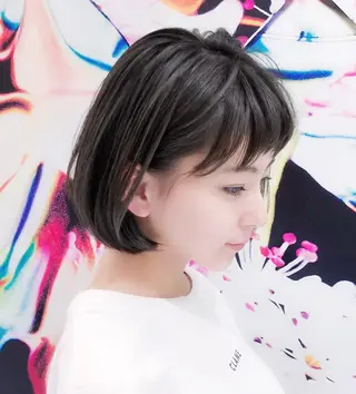 ショート パーマ 趙 英来のヘアスタイル