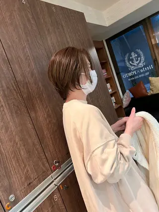 ショート カラー 透明感・艶感 小坂隼斗のヘアスタイル