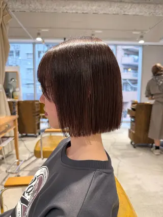 ショート カラー 鈴木弥月/大人ボブ× 透明感カラーのヘアスタイル