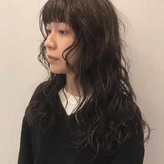 ロング パーマ 宮嶋 蓮のヘアスタイル