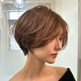 ショート 縮毛矯正/レイヤー taiga🧡のヘアスタイル