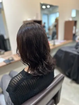 ミディアム カラー パーマ 平日オススメ✨ コスパ&タイパ✨山下のヘアスタイル