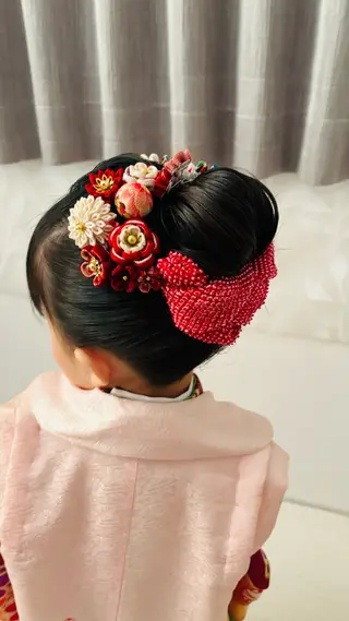 セミロング ヘアアレンジ キッズ 小顔美肌&ヘアメイク 丸山紗來のその他イメージ