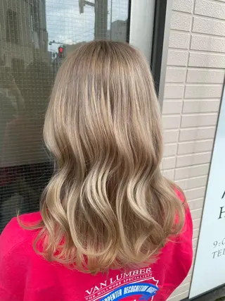 ロング カラー 🫧透明感カラー🫧 美髪矯正🫧チサトのヘアスタイル