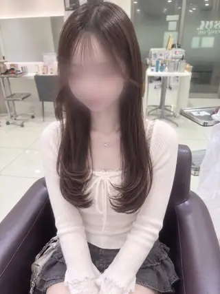 セミロング ももか💖お得に! 艶モテ/透明感♡のヘアスタイル
