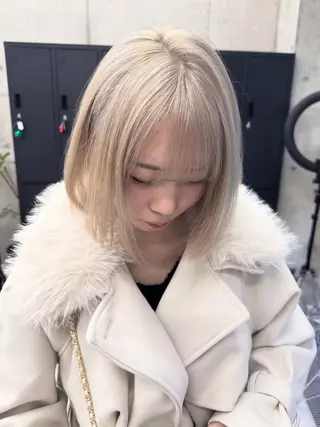 カラー Asami/名古屋/ ハイトーン/デザインのヘアスタイル