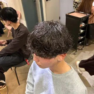 パーマ メンズ おくにし はなのヘアスタイル