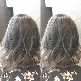 ミディアム カラー 髪質改善美容師 中村 一のヘアスタイル