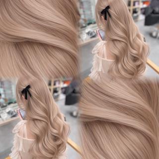 セミロング カラー ハイトーン特化💍 NØRN💍韓国のヘアスタイル