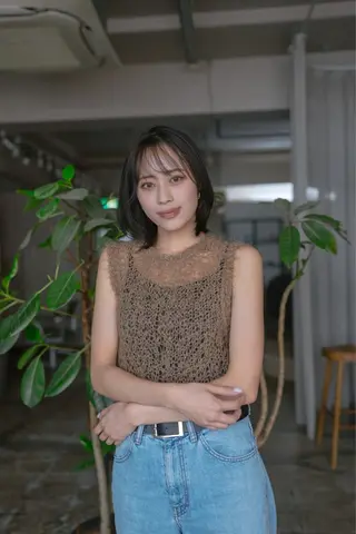ミディアム K ojiのヘアスタイル