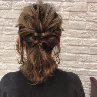 ミディアム 反橋 聖のヘアスタイル
