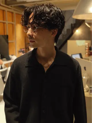 ミディアム メンズ 黒崎 康平のヘアスタイル