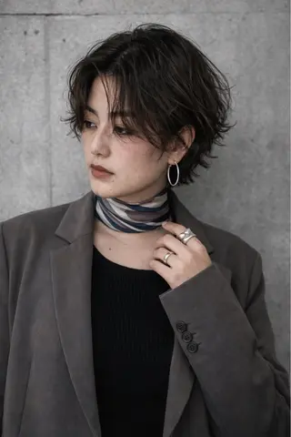 ショート パーマ ハイトーンショート 特化吉田義隆のヘアスタイル