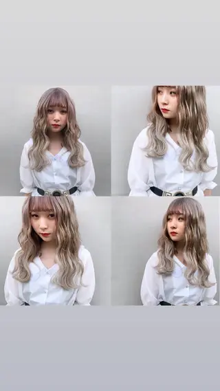 カラー Shiho お洒落な エクステ♡ハイトーンのヘアスタイル