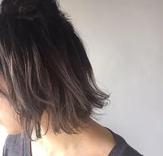 ショート カラー ヘアアレンジ レイヤーカット⭐︎ 韓国ヘア⭐︎YUKAのヘアスタイル