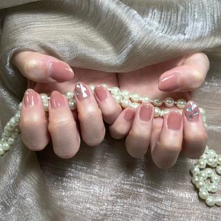 ネイル By moonネイル 🌷ワンホン/韓国風のネイルデザイン