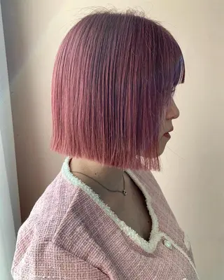 ショート カラー hubhair レイヤー/透明感のヘアスタイル