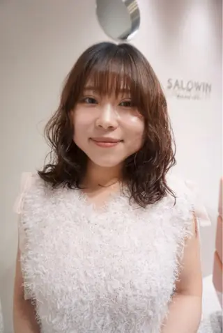 ミディアム パーマ 大卒フリーランス 美容師☆ぬくいせいなのヘアスタイル