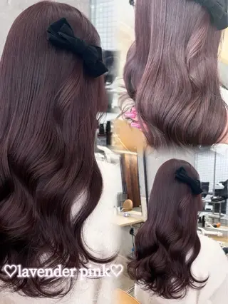 ロング ヘアアレンジ 🎀暖色カラー🎀 ♡yurika♡のヘアスタイル