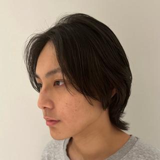 ミディアム メンズ 三条メンズパーマ⚽️ 髙井　陽のヘアスタイル