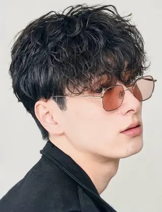 パーマ メンズ 白井 世那のヘアスタイル