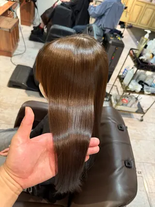 セミロング 髪質改善/縮毛矯正 砂原一博のヘアスタイル