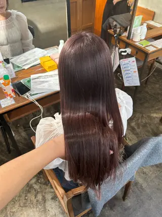 ロング カラー moe🎀 透明感♡似合わせのヘアスタイル