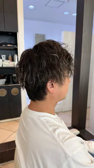 パーマ メンズ seina🩰 ブリーチ/ヘアセットのヘアスタイル